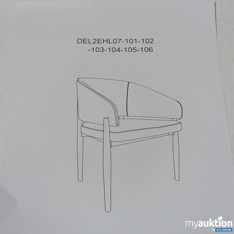 Artikel Nr. 973125: Stoff-Stuhl in Beige Art.No. DEL2EHL07