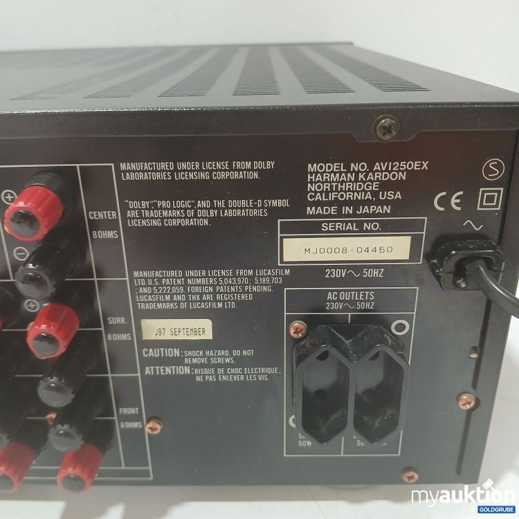 Artikel Nr. 988125 Artikel Nr. 988125: Harman Kardon Surround-Reciever Model AVI250EX