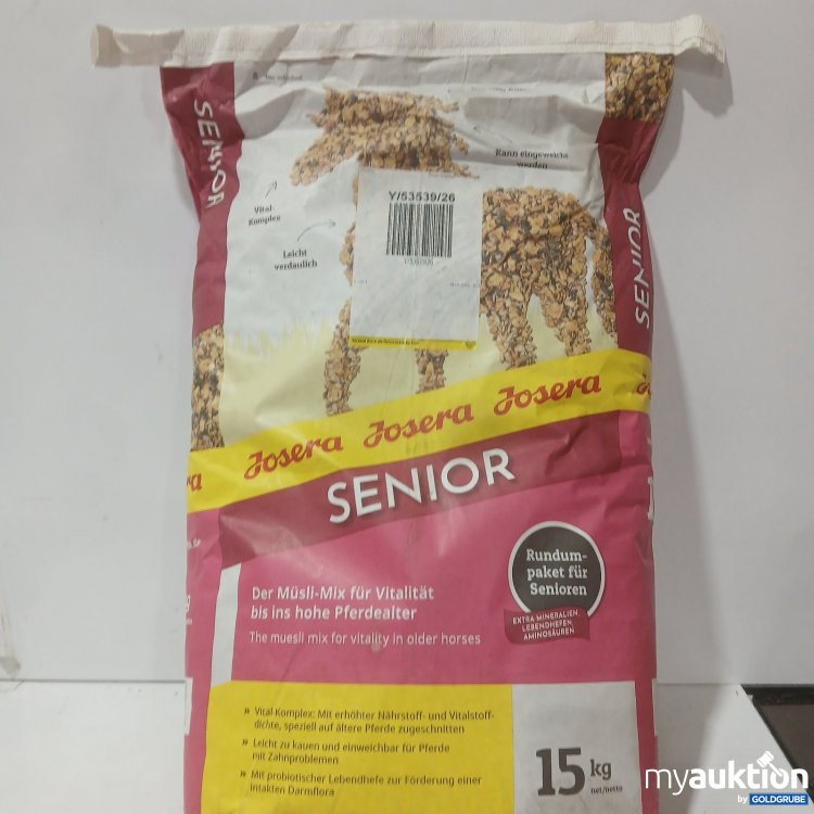 Artikel Nr. 466126: Josera 1 Sack Senior Pferdefutter 
15 kg