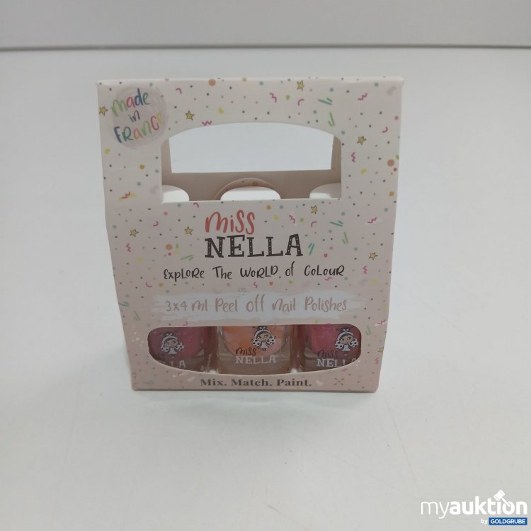 Artikel Nr. 820126 Artikel Nr. 820126: Miss Nella 3x4ml Peel off Nail Polishes