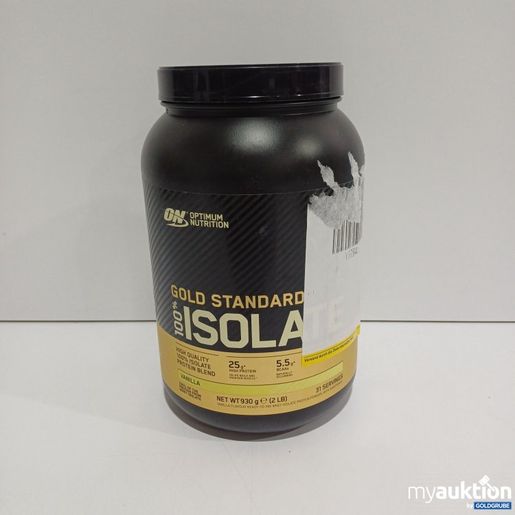 Artikel Nr. 897126 Artikel Nr. 897126: Optimum Nutrition Gold Standard 100% Isolate Proteinpulver, Vanille, 930g
