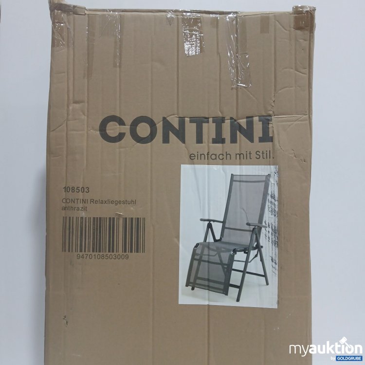 Artikel Nr. 915126: Contini Relaxliegestuhl Anthrazit 108503