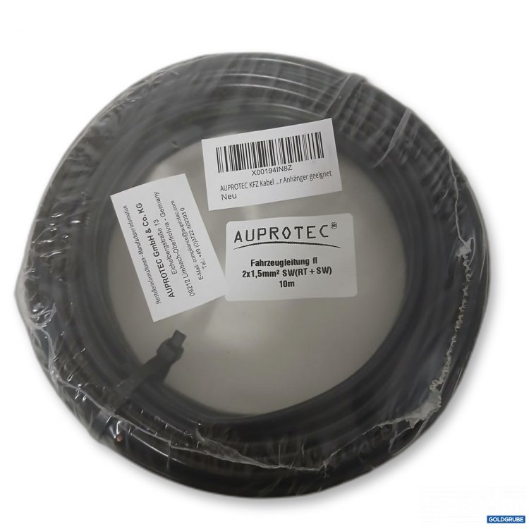 Artikel Nr. 917126: AUPROTEC Fahrzeugleitung 2x1,5mm² SWR (4-SW) 10m