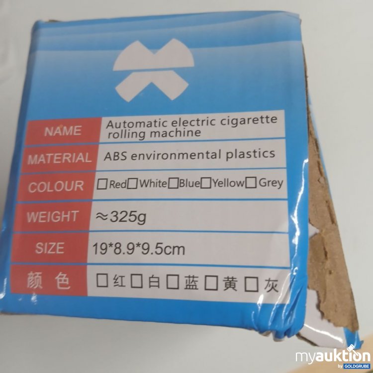 Artikel Nr. 922126: Automatische elektrische Zigaretten-Rollmaschine 325g