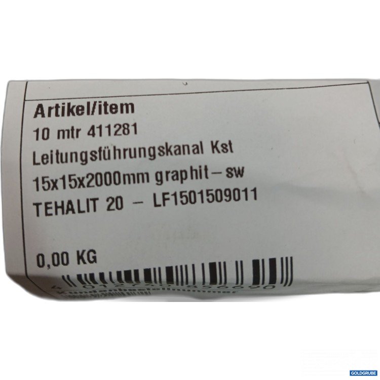 Artikel Nr. 952126: Leitungsführungskanal Kst 15x15x200mm
