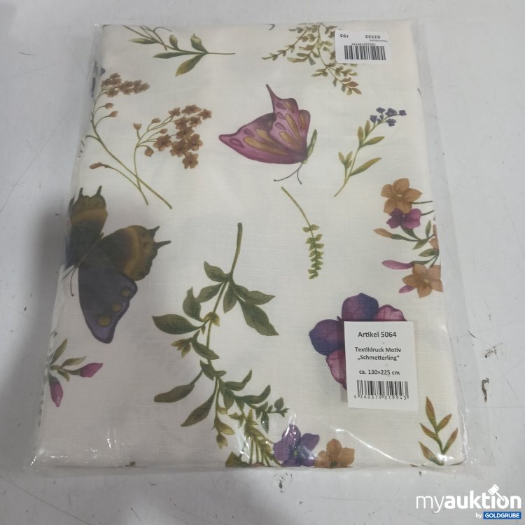 Artikel Nr. 986126: Textildruck Motiv "Schmetterling" ca. 130x225cm 