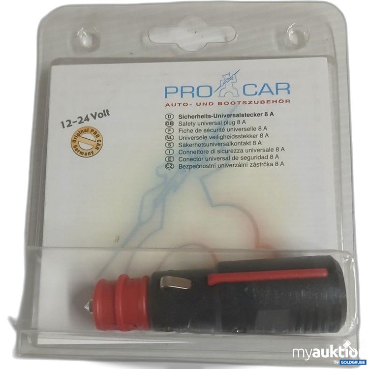 Artikel Nr. 922127: PRO CAR Sicherheits-Universalstecker 8 A