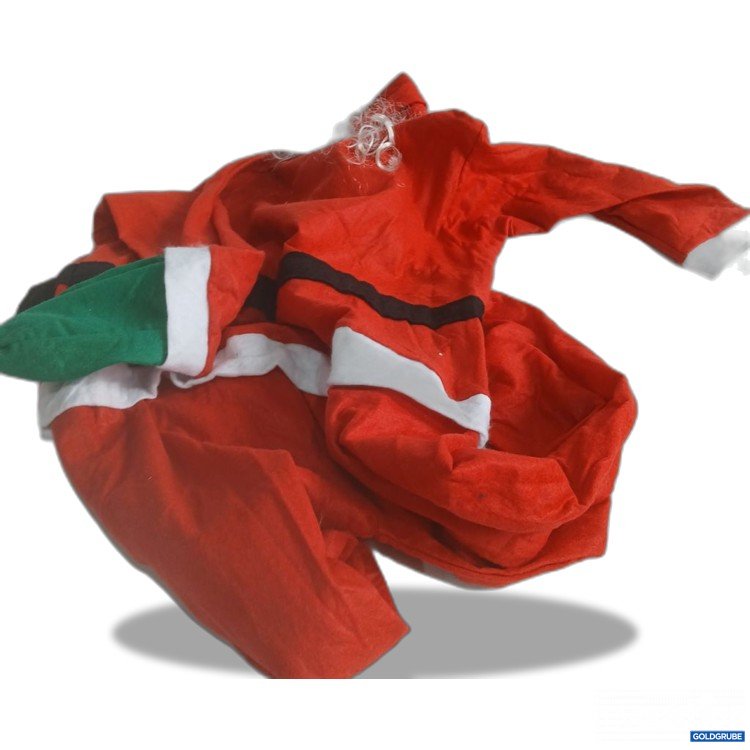 Artikel Nr. 939127: Weihnachtsmann Dekoration mit Klettverschlüssen Rot