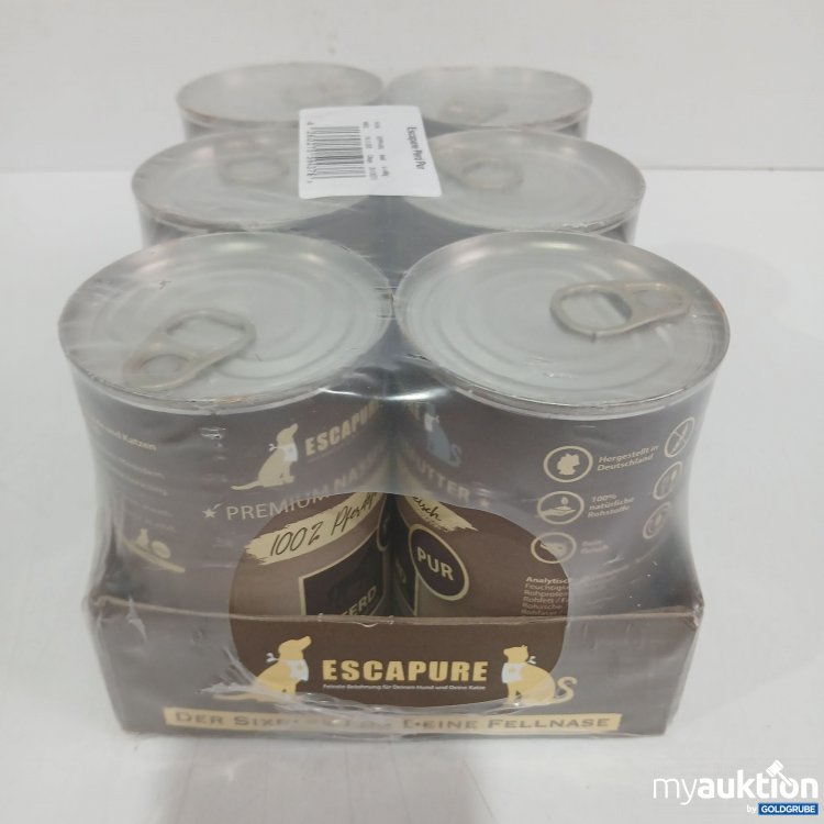 Artikel Nr. 982127 Artikel Nr. 982127: Escapure Katzen- und Hundefutter Pferd pur 6x400g