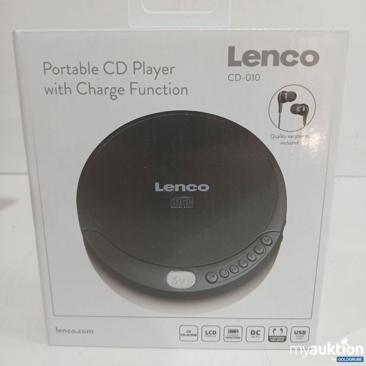 Artikel Nr. 446128: Lenco CD-010 tragbarer CD-Player schwarz