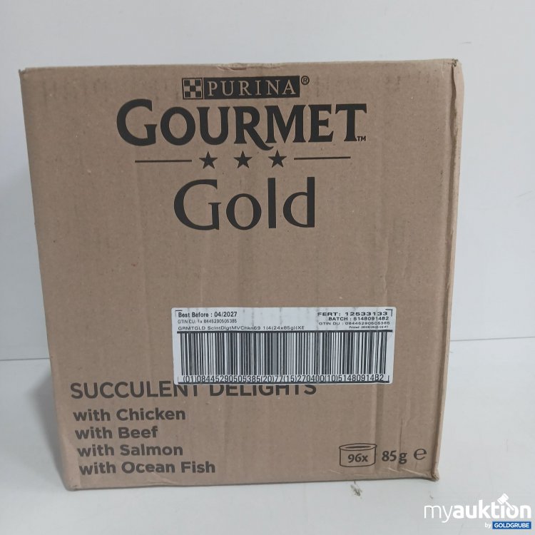 Artikel Nr. 845128 Artikel Nr. 845128: Purina Gourmet Gold with Chicken, Beef, Salmon, Ocean Fish 96x85g