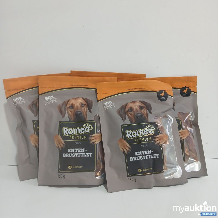 Artikel Nr. 858128 Artikel Nr. 858128: Romeo Premium Snack Entenbrustfilet je 150g