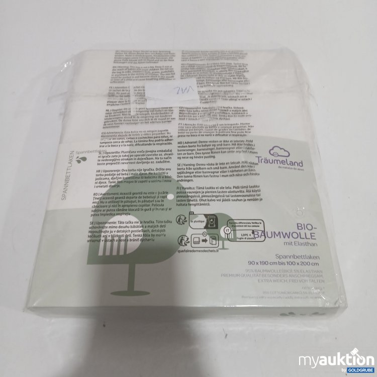 Artikel Nr. 915128: Träumeland Bio-Baumwolle Spannbettlaken 