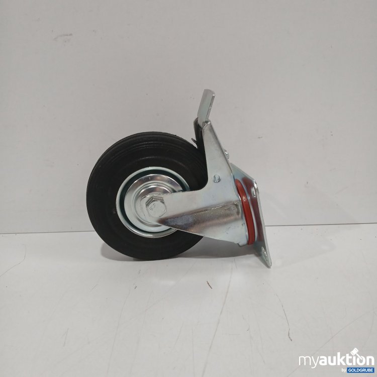 Artikel Nr. 972128: Lenkrolle mit Bremse Vollgummi 125mm, Max 100Kg, Art.No. 123147