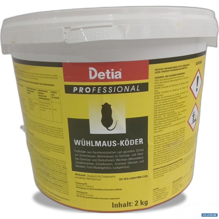 Artikel Nr. 977128 Artikel Nr. 977128: Detia Professional Wühlmausköder 2kg