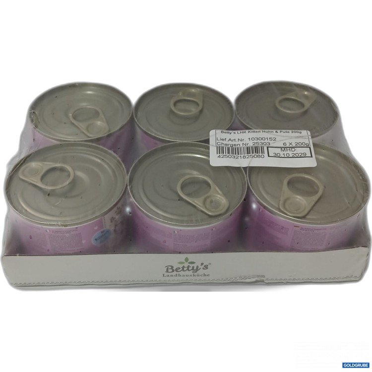 Artikel Nr. 980128: Bettys Landhausküche Kitten Huhn & Pute 6×200g