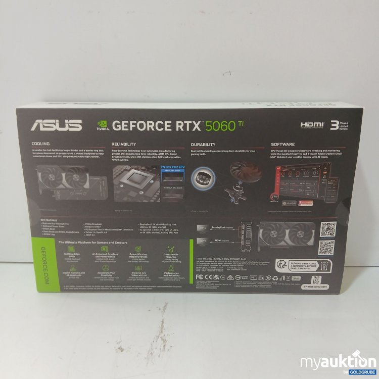 Artikel Nr. 988128: Asus Dual GeForce RTX 5060Ti OC Edition