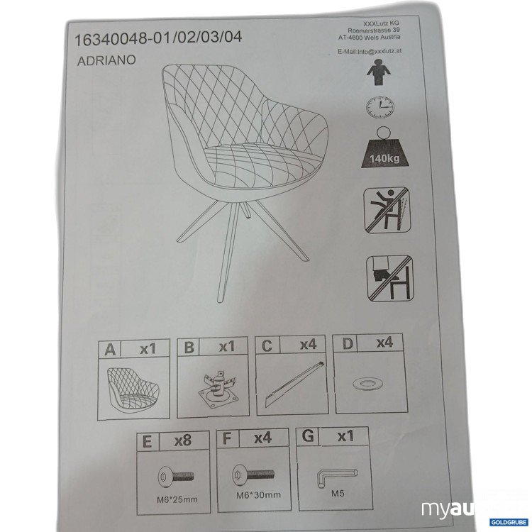 Artikel Nr. 952129: Armlehnstuhl Adriano  YD23080001