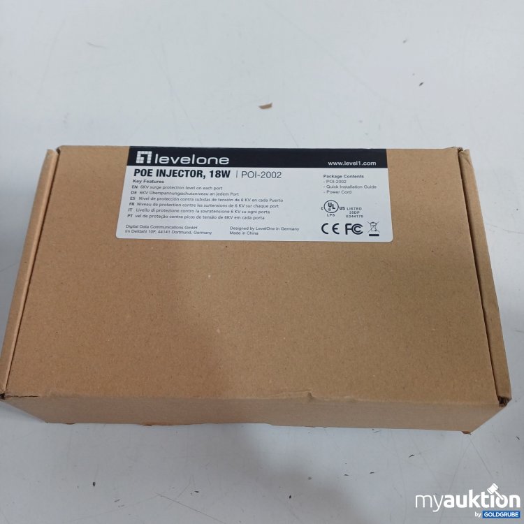 Artikel Nr. 962129: Levelone Poe Injector 18W POI-2002 