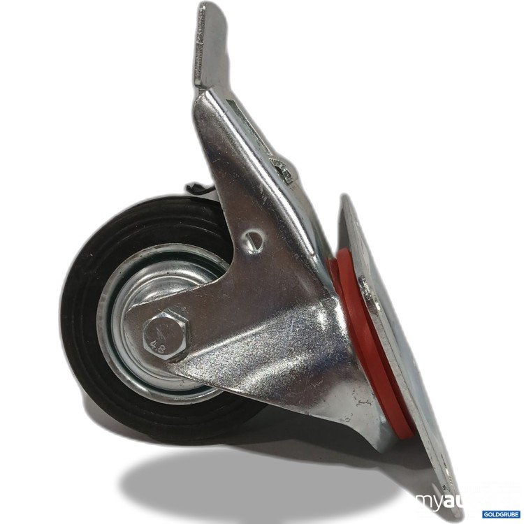 Artikel Nr. 972129: Lenkrolle mit Bremse Vollgummi 85mm, Max 60Kg, Art.No. 123123 je 4Stk