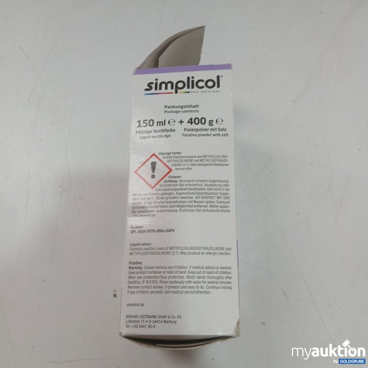 Artikel Nr. 984129 Artikel Nr. 984129: simplicol Textilfarbe Miss Lavendel 150ml+ 400g