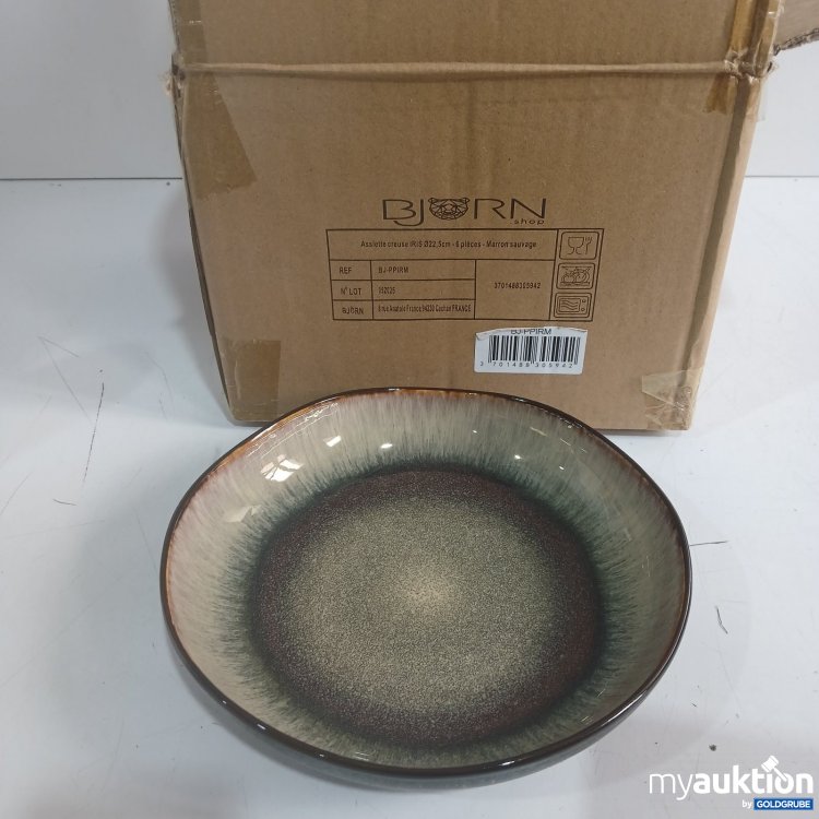 Artikel Nr. 465130 Artikel Nr. 465130: Bjorn Assiette creuse IRIS Ø22,5cm 6Stk Marron sauvage