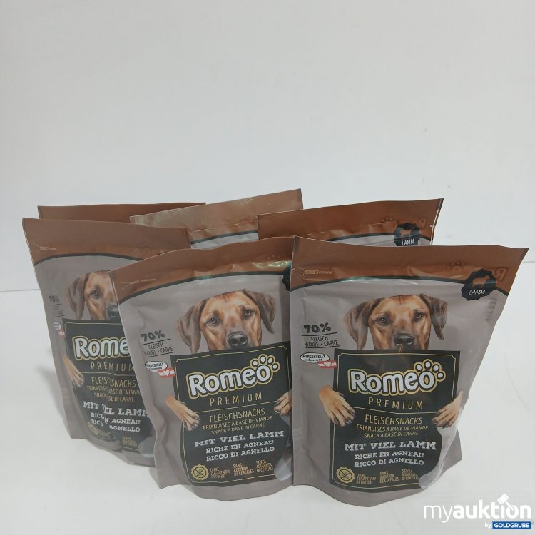 Artikel Nr. 858130 Artikel Nr. 858130: Romeo Premium Fleischsnacks Lamm je 100g