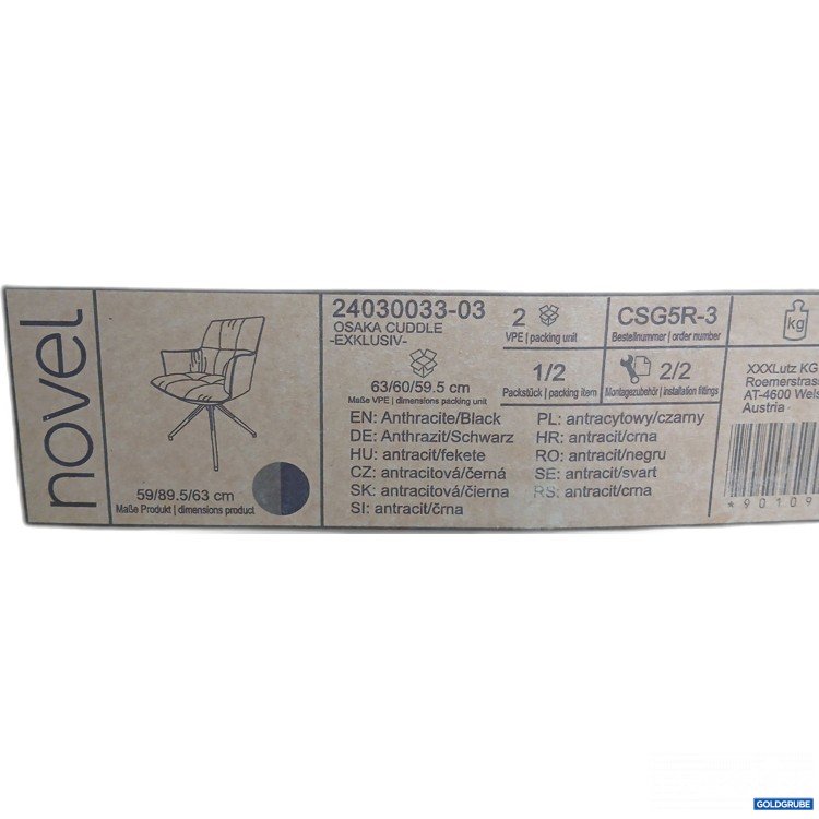 Artikel Nr. 952130: Novel Stuhl Osaka Cuddle 24030033-03 Paket 1/2 59x89.5x63cm
