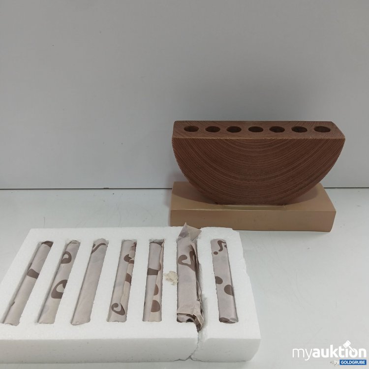 Artikel Nr. 959130: Resic Vase Bille Brown ca 26x10x16