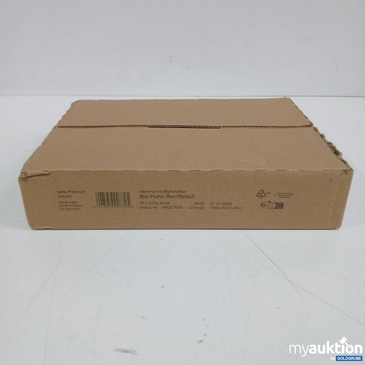 Artikel Nr. 967130: Herrmann's Manufaktur Bio-Huhn Reinfleisch 12x200g 