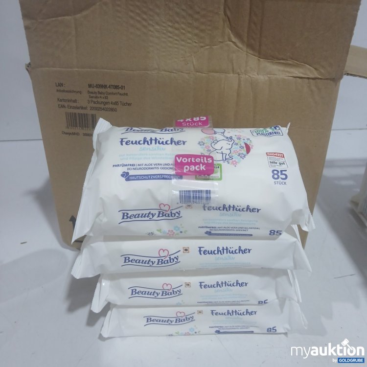 Artikel Nr. 471131 Artikel Nr. 471131: Beauty Baby Feuchttücher sensitiv 3x (4x85Stück)