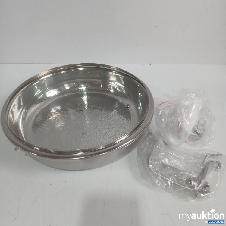 Artikel Nr. 992131 Artikel Nr. 992131: Okura Edelstahl-Wok Dm ca 28cm mit Deckel