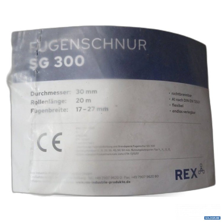 Artikel Nr. 445132: REX Fugenschnur SG 300 30 mm x 20 m 5 Rollen