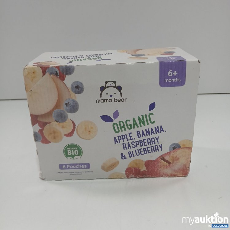 Artikel Nr. 870132 Artikel Nr. 870132: Mama Bear Organic 6 Pouches x90g