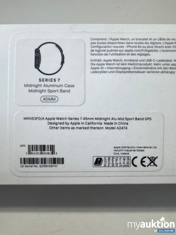 Artikel Nr. 879132 Artikel Nr. 879132: Apple Watch 7 45mm