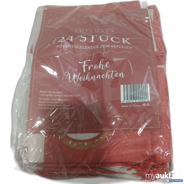 Artikel Nr. 887132 Artikel Nr. 887132: Edelhaus 24 Stück Adventskalender zum Befüllen