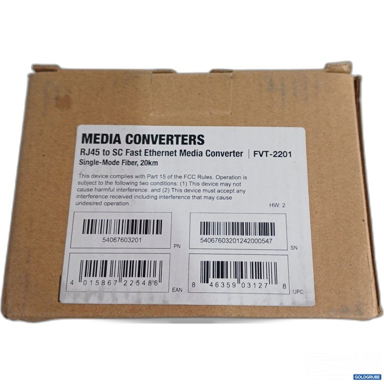Artikel Nr. 962132: Level One Media Converters RJ45 to SC Fast Ethernet Media Converter FVT-2201 