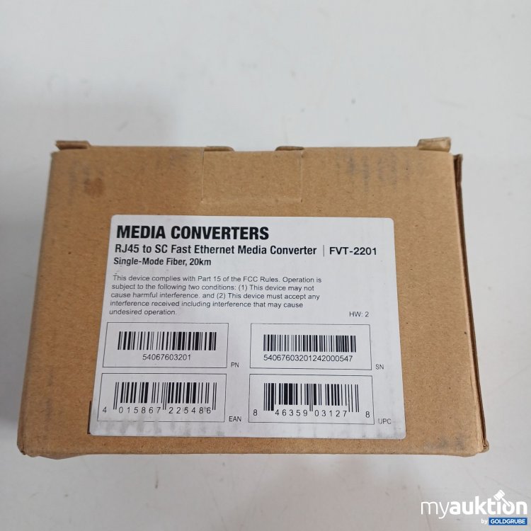 Artikel Nr. 962132: Level One Media Converters RJ45 to SC Fast Ethernet Media Converter FVT-2201 
