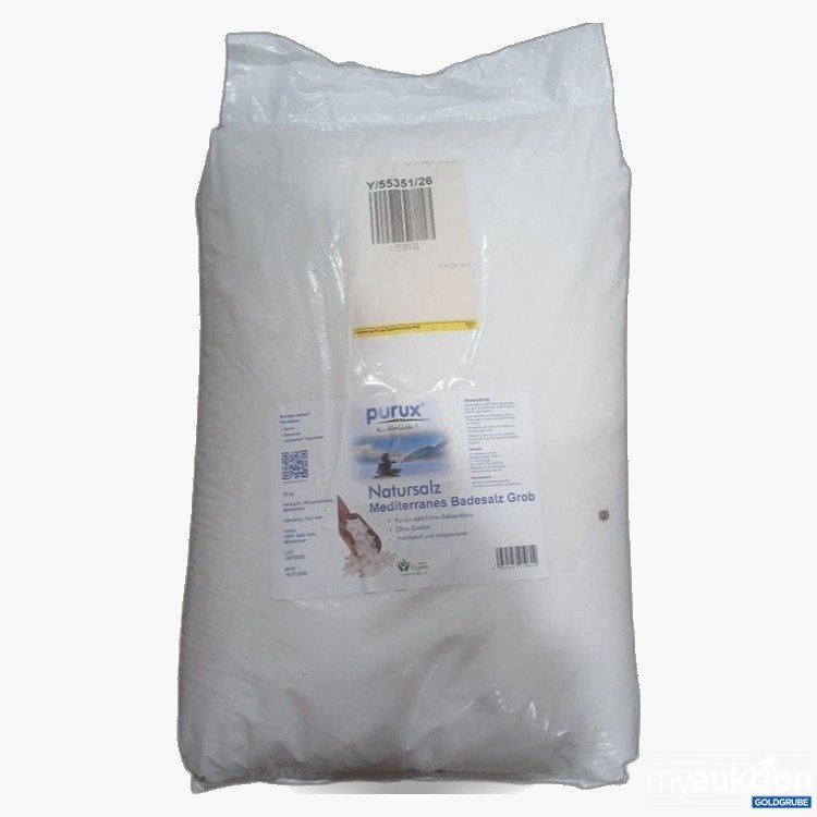 Artikel Nr. 471133 Artikel Nr. 471133: purux Natursalz mediterranes Badesalz Grob 25kg