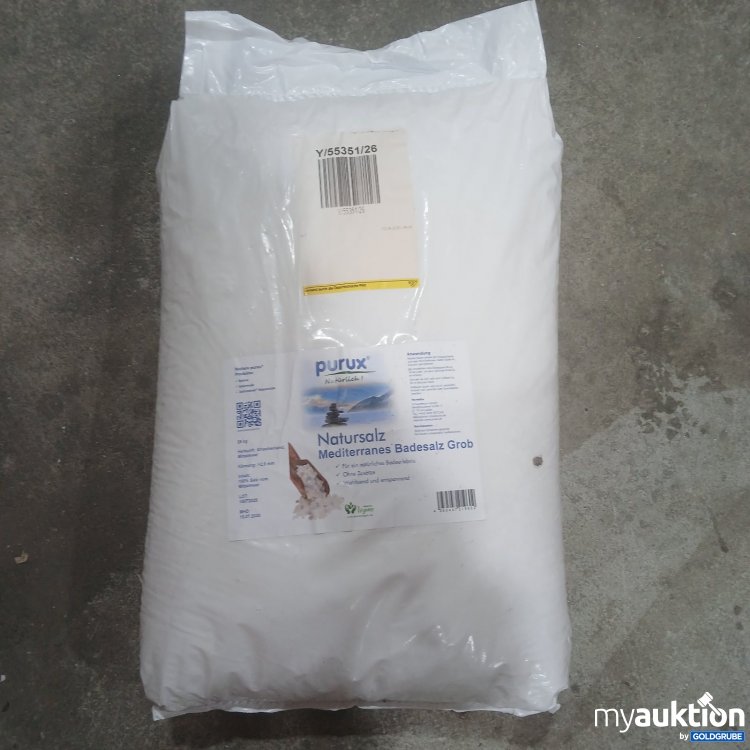 Artikel Nr. 471133 Artikel Nr. 471133: purux Natursalz mediterranes Badesalz Grob 25kg