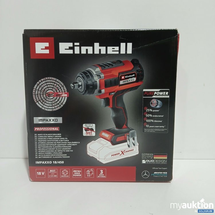 Artikel Nr. 816133 Artikel Nr. 816133: Einhell Professional Akku-Schlagschrauber IMPAXXO 18/450