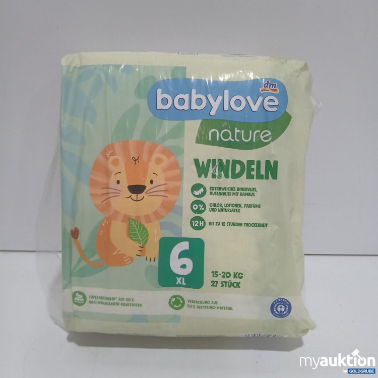 Artikel Nr. 911133 Artikel Nr. 911133: Babylove Nature Windeln 6 XL 15-20kg 27 Stück