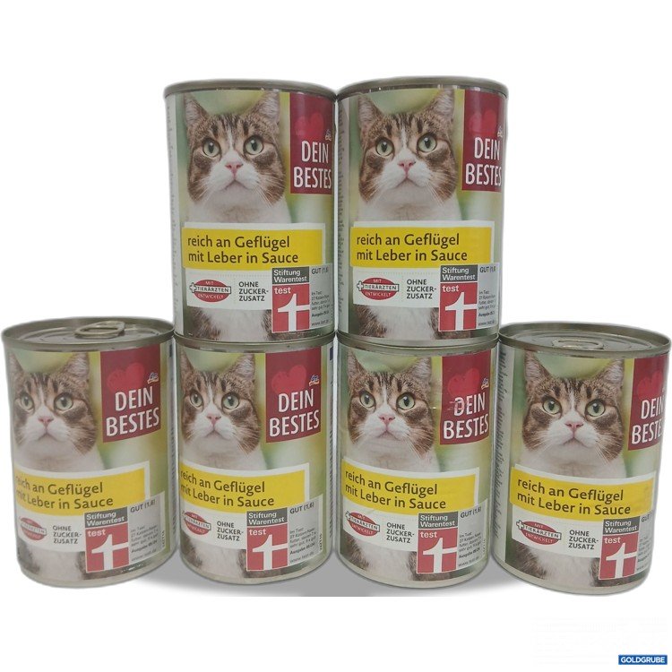 Artikel Nr. 982133: DM Dein Bestes Katzenfutter Reich an Geflügel mit Leber in Sauce 6x415g