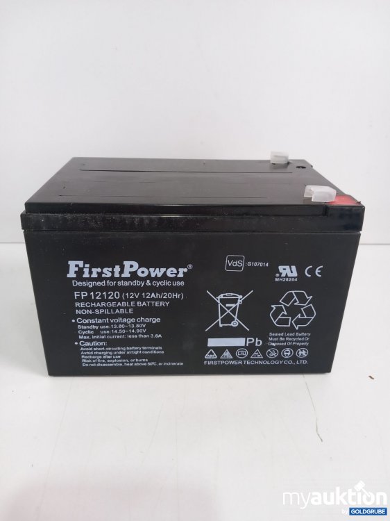 Artikel Nr. 361134 Artikel Nr. 361134: First Power FP12120 12V 12Ah/20Hrs, Rechargeable Battery