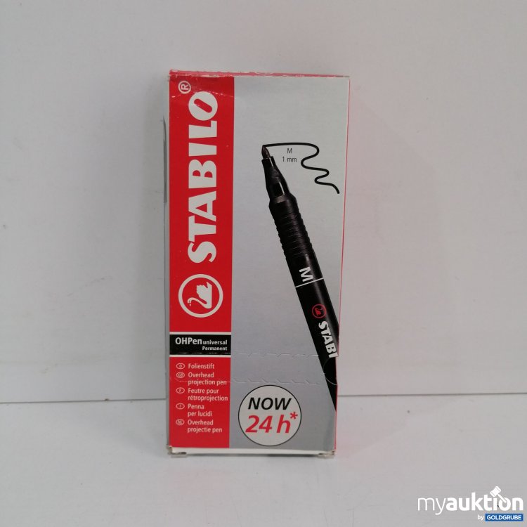 Artikel Nr. 439134: Stabilo Folienstift Overhead 1mm schwarz, 10 Stk. 