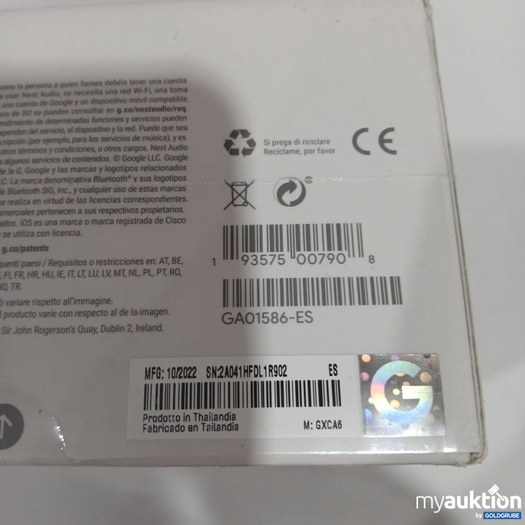 Artikel Nr. 816134: Google Nest Audio GA01586-ES