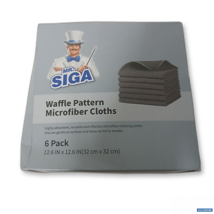 Artikel Nr. 913134: Mr. Siga Waffle Pattern Microfiber Cloths 6 Pack