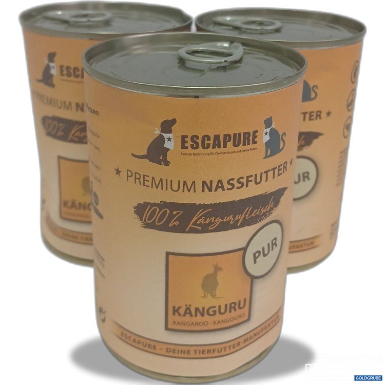 Artikel Nr. 982134 Artikel Nr. 982134: Escapure Katzen- und Hundefutter Känguru 3x400g