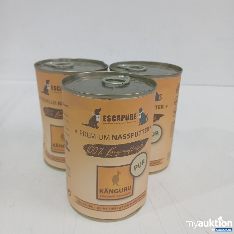Artikel Nr. 982134 Artikel Nr. 982134: Escapure Katzen- und Hundefutter Känguru 3x400g