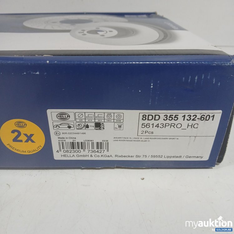 Artikel Nr. 986134: Hella Brake Disc 2Pcs. 8DD355132-601 